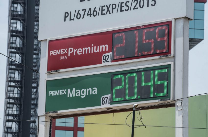  Aumento de precios del combustible en México.