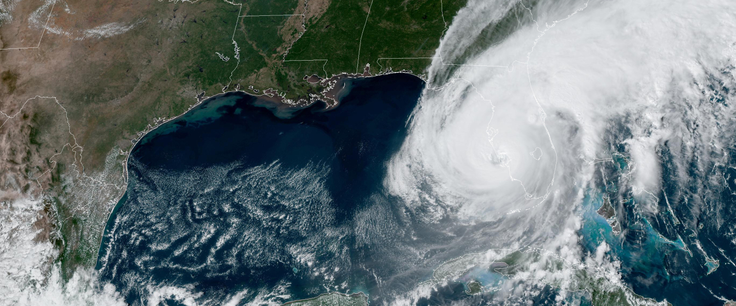 Imagen satelital de un huracán. imagen NOAA