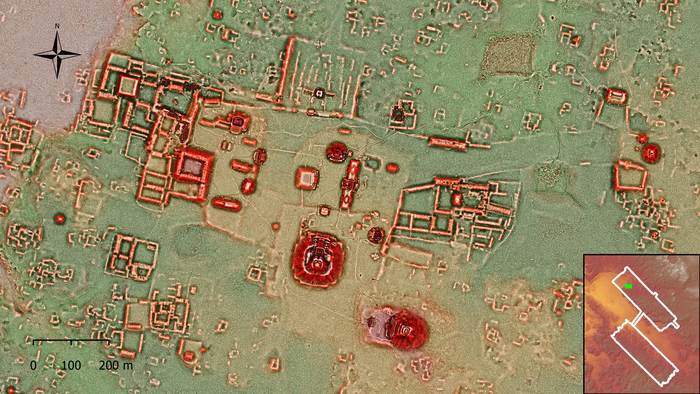  Se descubrió un gran centro urbano Maya.