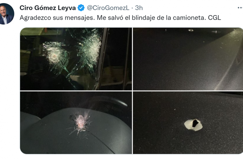  Ciro Gómez Leyva denunció atentado contra su vida con arma de fuego.