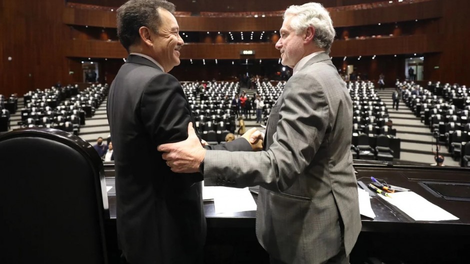 El morenista Ignacio Mier y el panista Santiago Creel.
