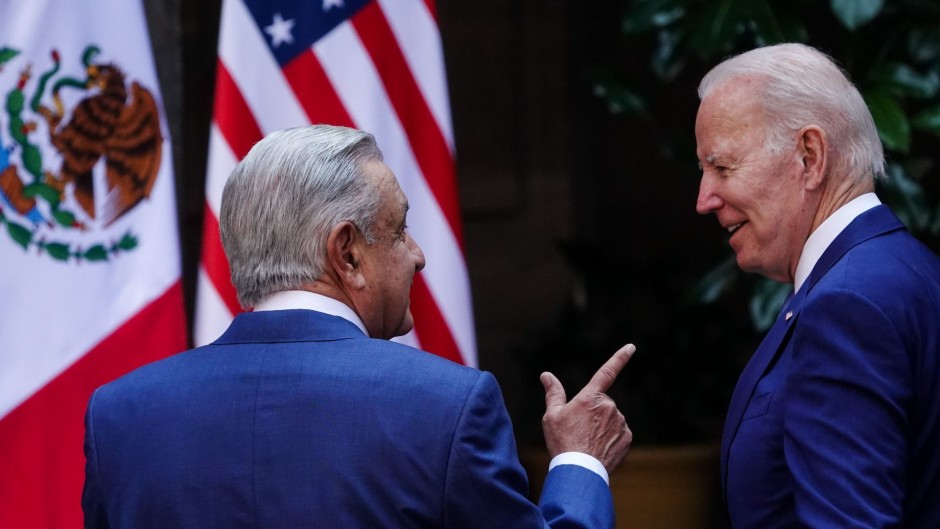Los presidentes Andrés Manuel López Obrador y Joe Biden. 