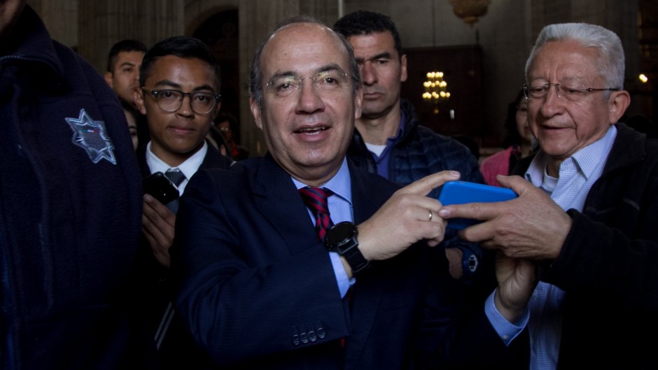 El expresidente Felipe Calderón Hinojosa.