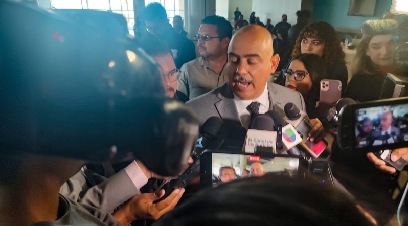 El secretario de Seguridad de Baja California, general Tizoc Aguilar Durán