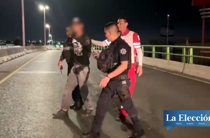 Lo rescatan policías; estaba en depresión porqué no lo dejan ver a sus hijos.