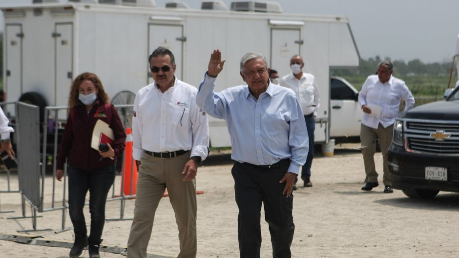 Andrés Manuel López Obrador y Octavio Romero