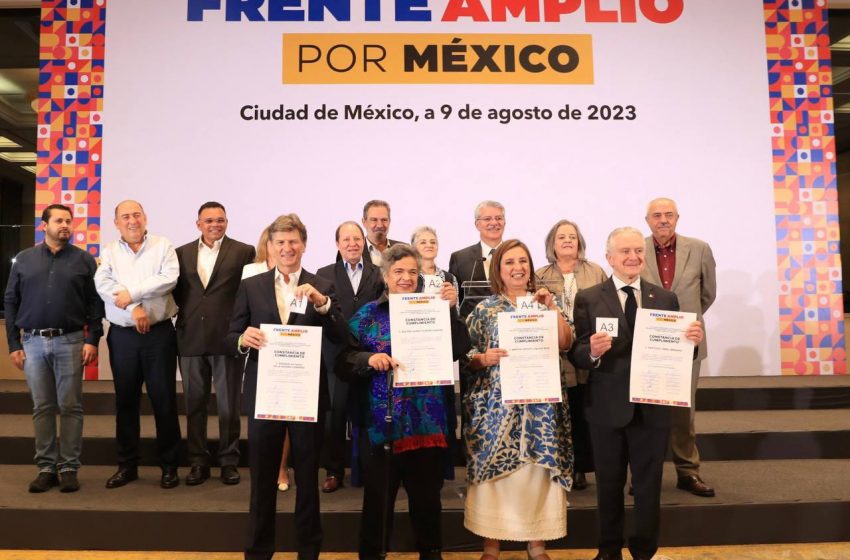 Confirmado: Xóchitl, Paredes, Creel y De la Madrid son los finalistas del Frente Amplio