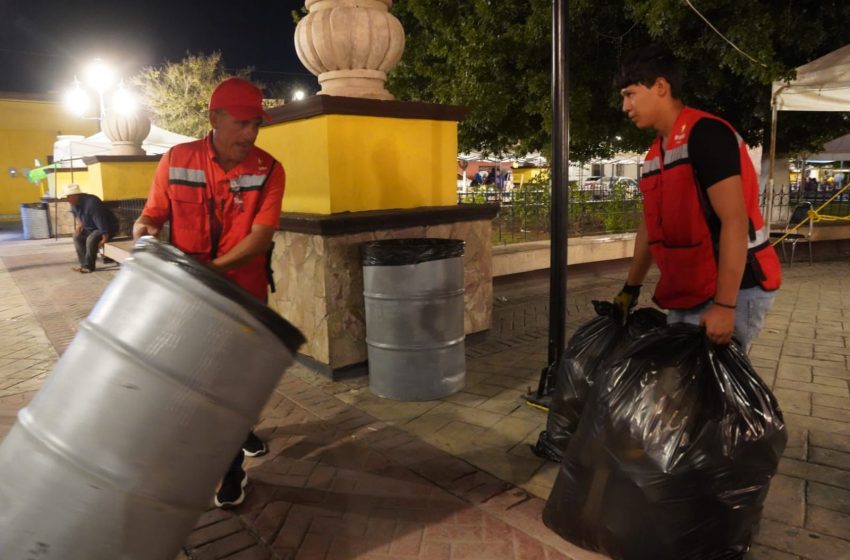 CUADRILLAS MUNICIPALES DEJAN LIMPIA LA CIUDAD LUEGO DE FIN DE SEMANA DE FIESTA