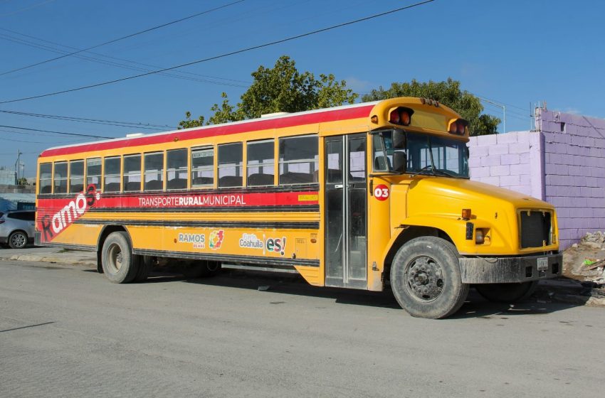  TRANSPORTE GRATUITO PARA MÁS DE 700 ALUMNOS DEL CAMPO RAMOSARIZPENSE