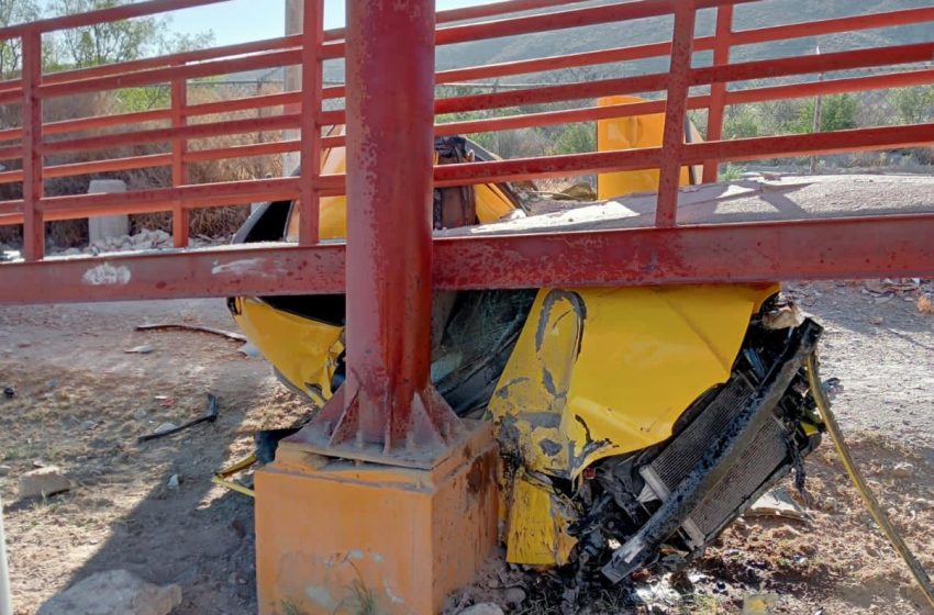  Queda grave tras chocar contra puente