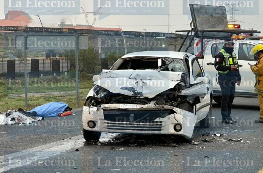 Muere mujer en fatal accidente sobre el libramiento