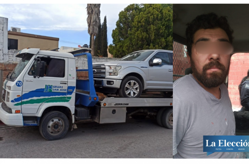 Aprehenden a ladrón de autos