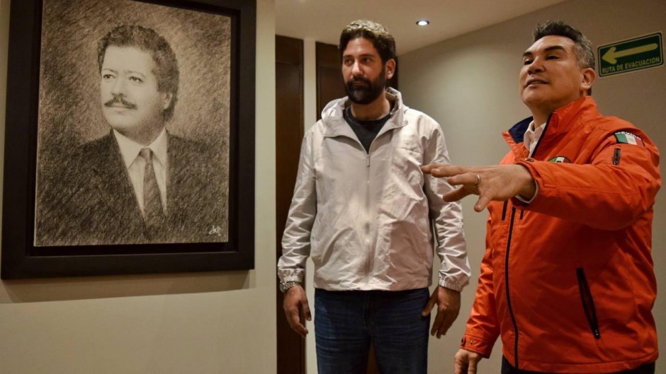 El priista Alito Moreno Cárdenas y el regidor Juan Carlos Hank.