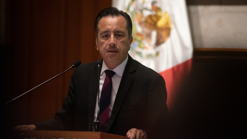 El gobernador de Veracruz, Cuitláhuac García Jiménez.