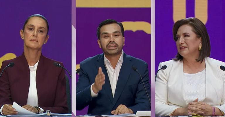  Captan en video error de Xóchitl Gálvez en el primer debate presidencial y genera burlas