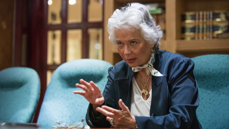 La morenista Olga Sánchez Cordero.
