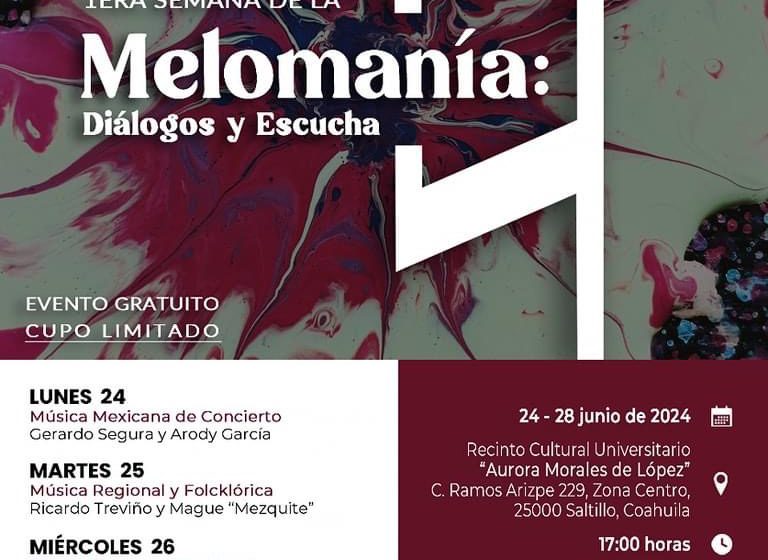 Invita UAdeC a “Melomanía: Diálogos y Escucha”