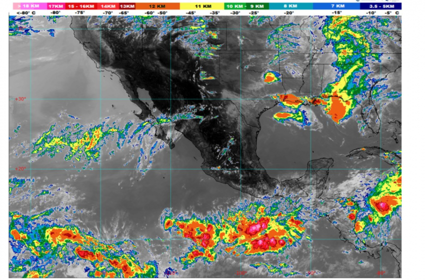 Se acerca primera onda tropical al sur de México ocasionará lluvias al menos en 23 estados este fin de semana
