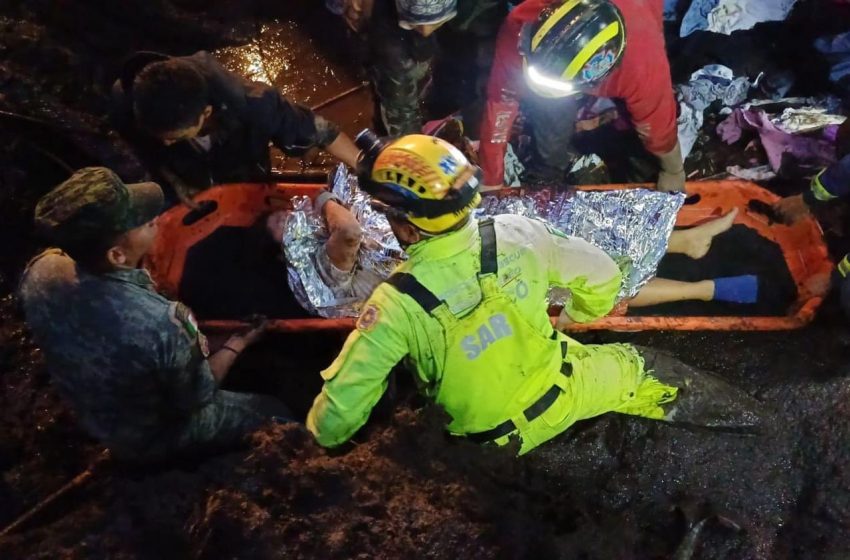  Alud deja un niño fallecido y 12 personas atrapadas en el estado de México