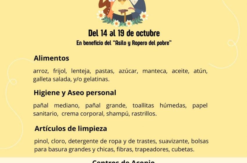  Invitan Lobos en Acción de la UAdeC a Colecta a Beneficio del Asilo “Ropero del Pobre”