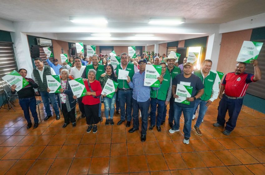  ESTADO Y MUNICIPIO FORTALECEN REGULARIZACIÓN DE LA TIERRA EN RAMOS ARIZPE