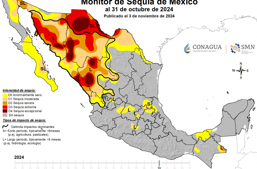 Sequia asfixia producción agrícola de Sinaloa, Sonora y Chihuahua.