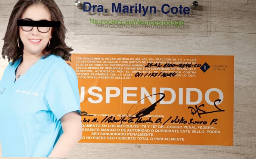 COFEPRIS Suspende consultorio de Marilyn Cote