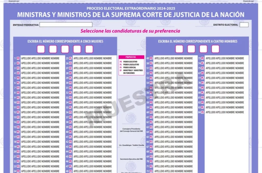  INE inicia distribución de más de 601 millones de boletas para la elección judicial
