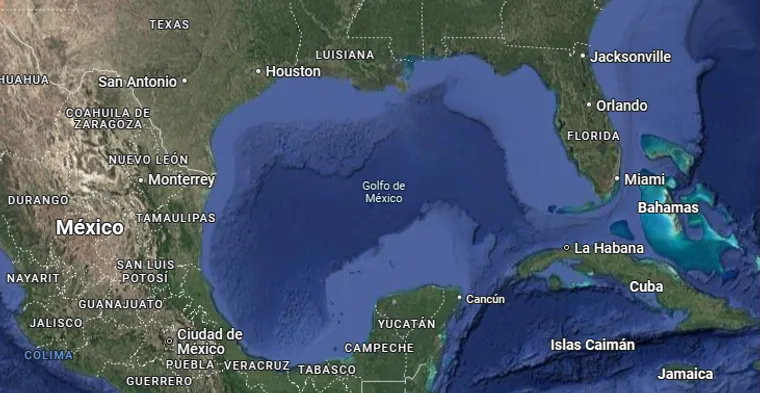¿Qué aplicaciones modificaron el nombre del Golfo de México ?
