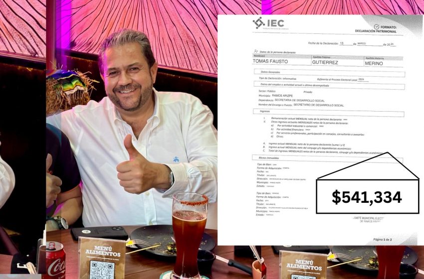  El alcalde Tomás Gutiérrez Merino gana más de medio millón al mes mientras Ramos Arizpe sufre en la pobreza.