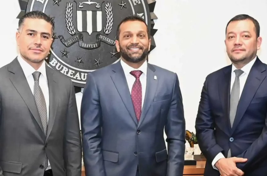 García Harfuch se reúne con el director del FBI tras entrega de 29 narcos