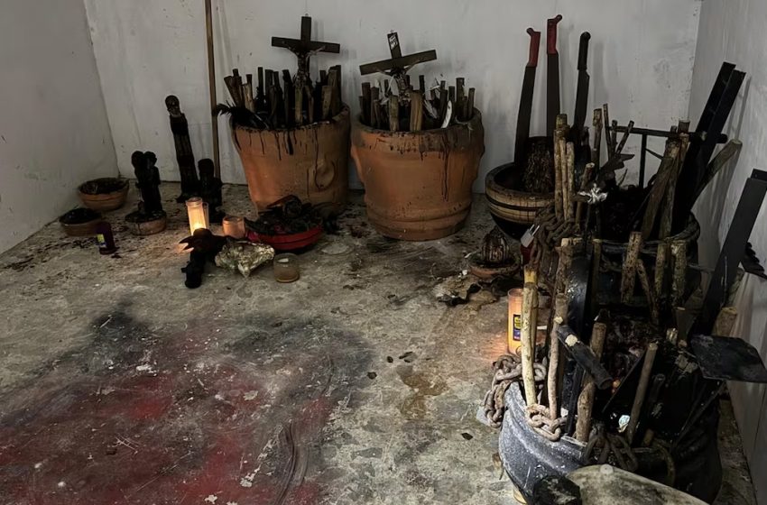 Hallan altar con cráneos humanos en casa de excolaborador de Cuauhtémoc Blanco; detienen a presunto escolta