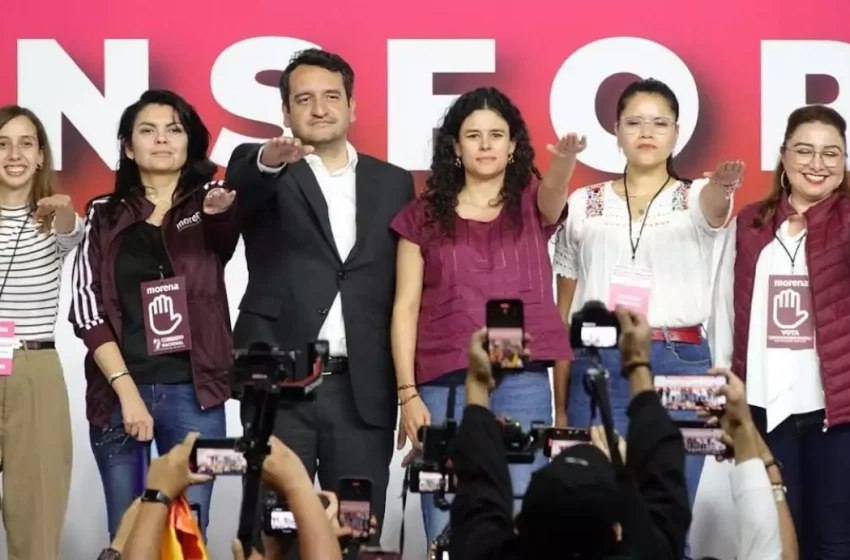 Luisa María Alcalde y Andy López Beltrán inician campaña municipal en Durango