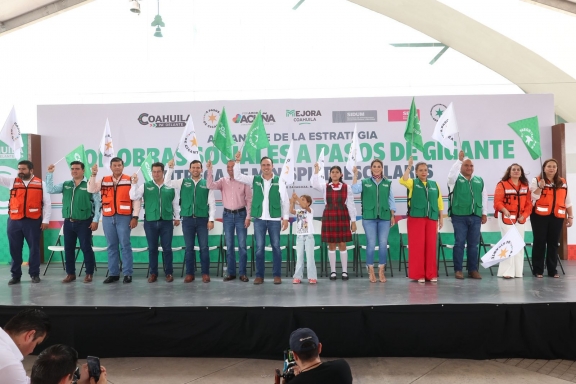  Manolo Jiménez arranca obras sociales por 70 millones en Acuña y Jiménez