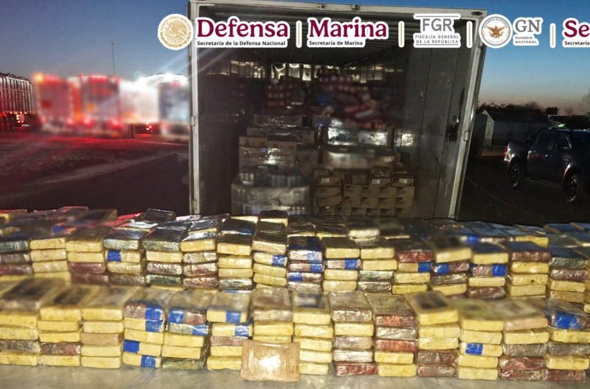  Detienen en Sonora a presunto integrante del Cártel del Pacífico con más de 700 kilos de cocaína