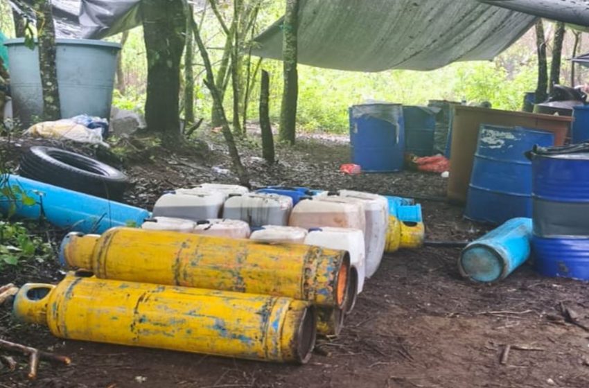  Fuerzas federales desmantelan laboratorio  de metanfetaminas