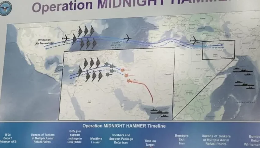 Operación Martillo de Medianoche: Impactante Ataque de Estados Unidos a Instalaciones Nucleares en Irán