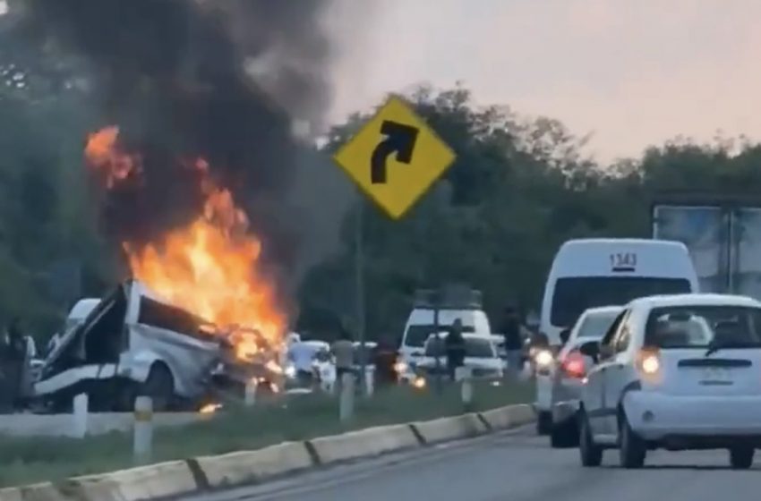Tragedia en la carretera federal Mérida-Campeche: 16 muertos en choque múltiple