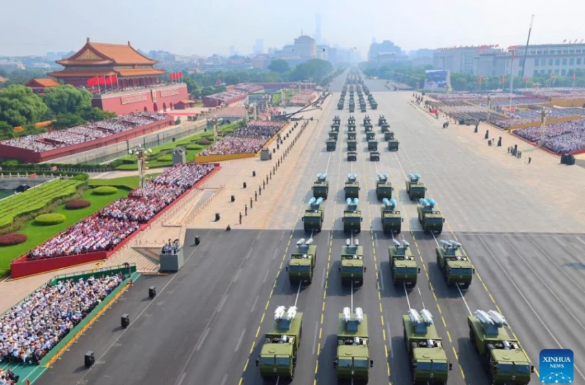 Desfile militar en Pekín con Xi Jinping, Putin y Kim Jong-un conmemorando el fin de la Segunda Guerra Mundial