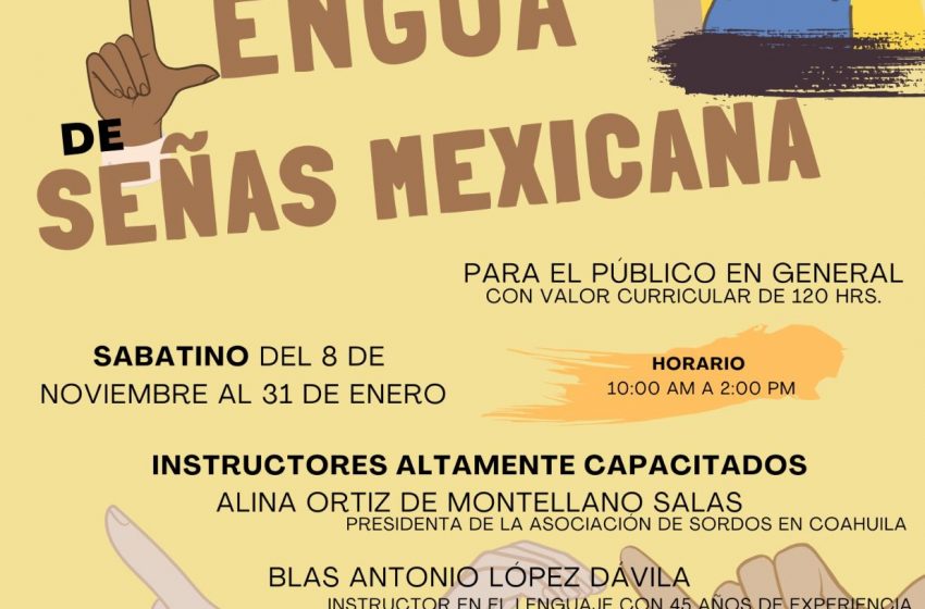 Invita UAdeC a Cursar el Diplomado Básico en Lengua de Señas Mexicana
