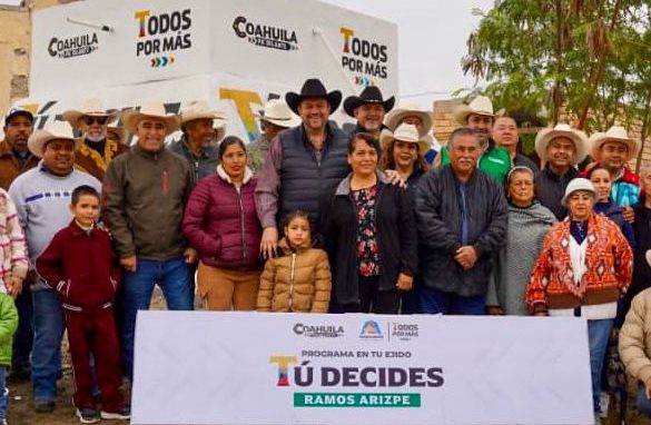  Entrega de rehabilitación de tanque de almacenamiento de agua en San Juan de Amargos, Ramos Arizpe, Coahuila