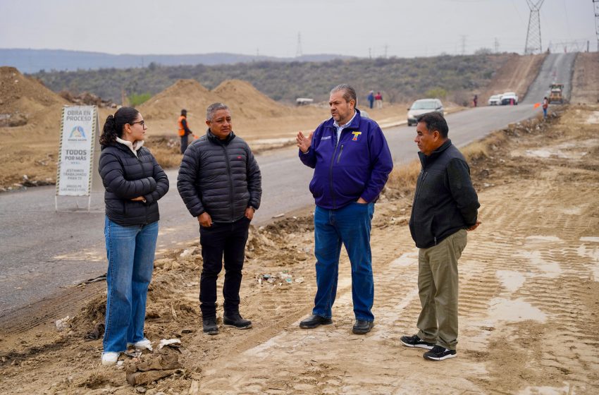  Supervisión de avances en obra vial estratégica en Ramos Arizpe, Coahuila