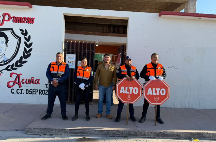 Fuerzas de seguridad desplegadas en escuelas de Saltillo para garantizar un regreso a clases seguro